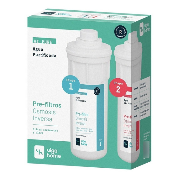 2 Pre Filtros Pp 5 Micras Y Carbón Block Osmosis Inversa