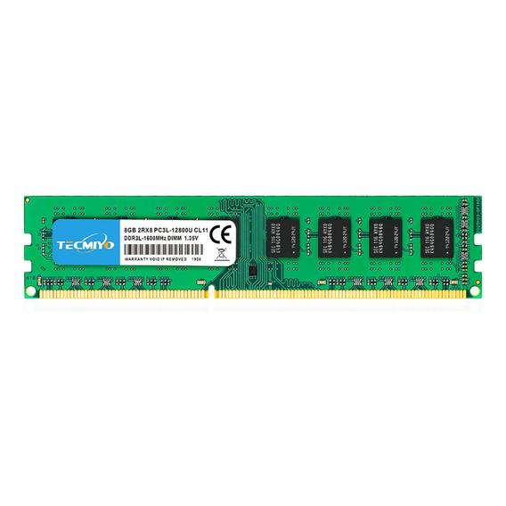 Memoria RAM gamer color verde  8GB 1 Tecmiyo DDR3L-1600U