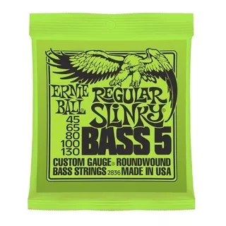 Ernie Ball 5 Cuerdas Para Bajo Regular Slinky 45-130 Eb2836