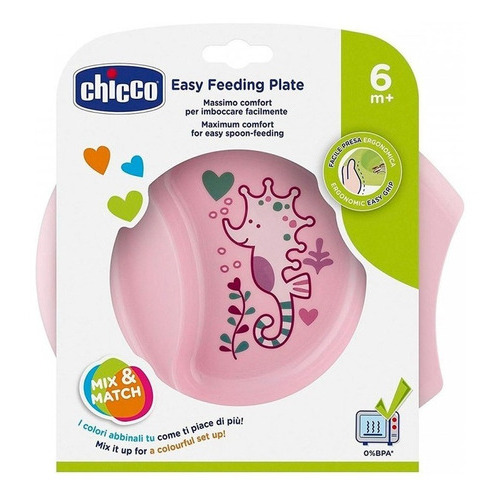 Chicco Plato Easy Feeding 6m+ Rosa 160011 Nombre Del Diseño Chicco Plato Easy Feeding Color Rosa Personaje Chicco