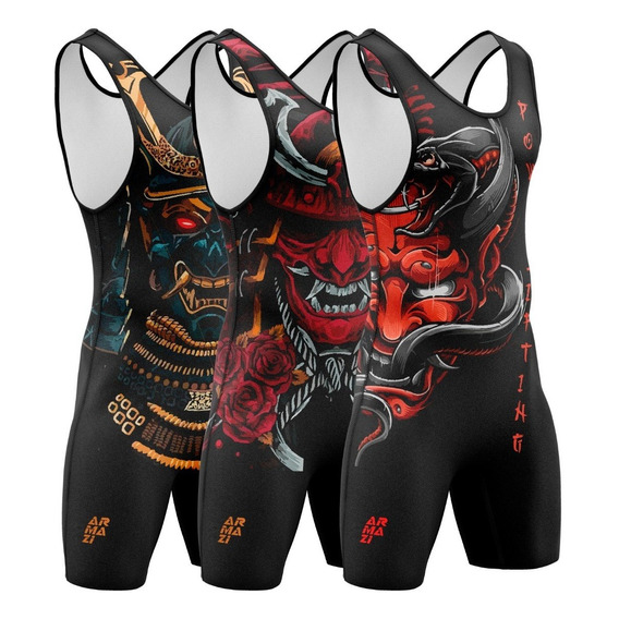 Trusa Levantamiento De Pesas Halterofilia Singlet Demonios