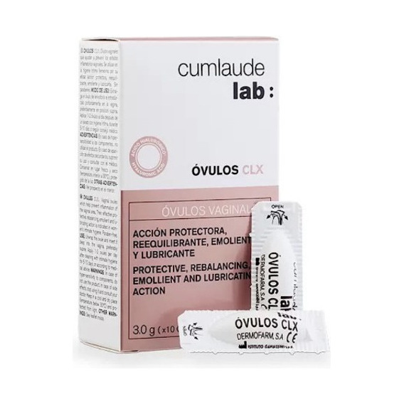 Cumlaude Labs Ovulos Vaginales Clx 3.0 G X 10 Ovulos