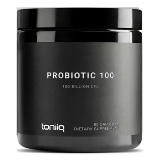 Toniiq Probiotic 100 Billion Cfu Probióticos 60 Cápsulas Sabor Sin Sabor