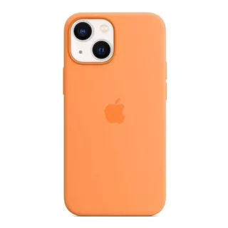 Capa Com Magsafe Para iPhone 13 Mini Apple, Silicone Amarelo Liso