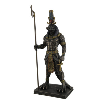 Veronese Design Sobek Estatua De Cocodrilo Egipcio Antiguo