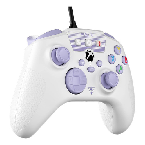 Control Alambrico Turtle Beach React-r ::.. Blanco Xbox Color Blanco/Púrpura