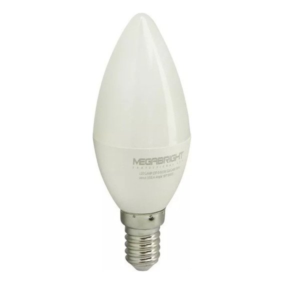 MEGABRIGHT E-14 LED Unidad 5 W 220V Blanco cálido 3000 K