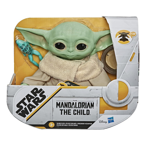 Peluche Baby Yoda The Child Con Sonidos Originales Star Wars Color Verde Hasbro