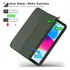 Funda Inteligente Para Ipad 10.9 Con Soporte Lápiz Y Tpu Verde Oscuro