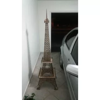 Torre Eiffel 3,4 Metros Para Montar Com Base E Iluminação