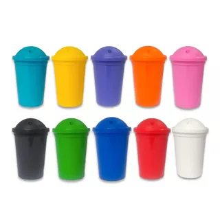 Vasos Plasticos Milkshake X70 Tapa Sorbete Cumples Souvenirs