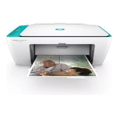 Impresora a color multifunción HP Deskjet Ink Advantage 2675 con wifi blanca y azul 100V/240V