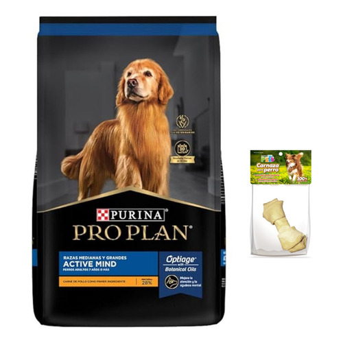 Pro Plan Active Mind 7+ Senior Raza Med/grand 10kg