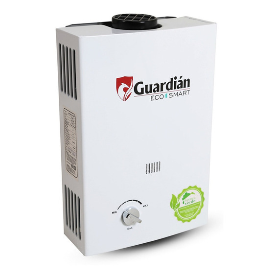 Calentador de agua a gas GLP Guardián Eco Smart 4.5L blanco