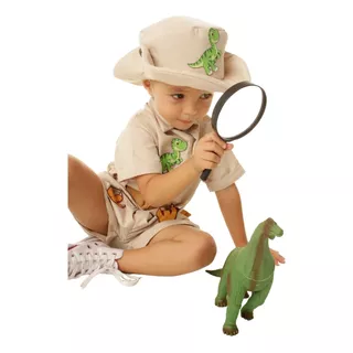 Fantasia Infantil Caçador Dinossauro Paleontólogo Completa