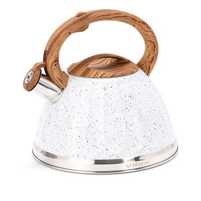 Pava Silbadora Acero Inox. Blanca 3.2 Lts 18158w Bazarnet. P