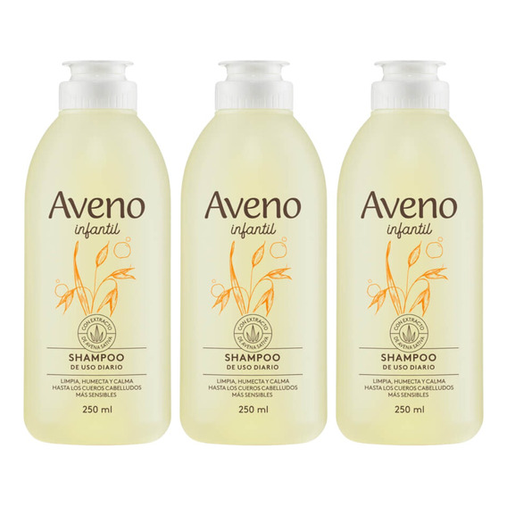 Combo X3 Aveno Shampoo Infantil 250ml