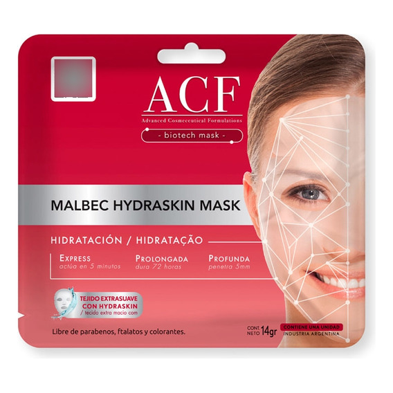 Mascarilla Acf Malbec Hidraskin Mask