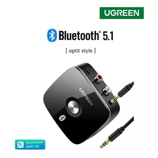 Receptor Audio Ugreen Bluetooth 5.1 Aptx Hd 2en1 Rca Y 3.5mm