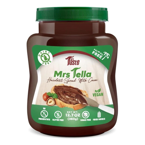 Nutella Sin Azúcar Vegano 360 G Mrs Taste Mrs Tella