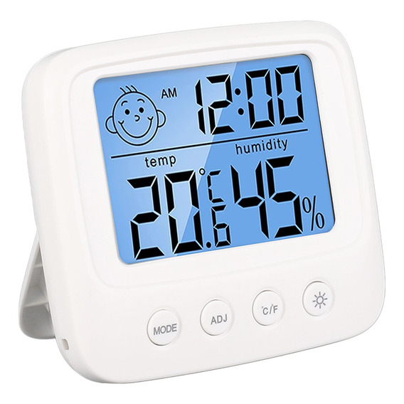 Termómetro Higrómetro Digital Interior Reloj Alarma
