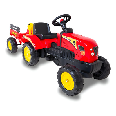 Go Kart Tractor Con Carro Rojo - Kidscool