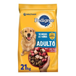 Alimento Pedigree Óptima Digestión Etapa 2 para perro adulto todos los tamaños sabor carne, pollo y cereales en bolsa de 21 kg