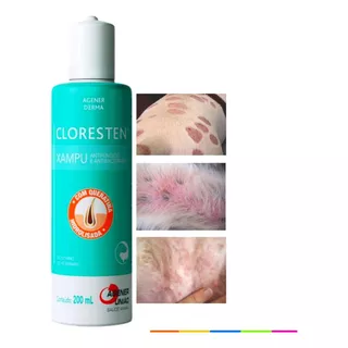 Cloresten Dermatite Canina Shampoo Mata Bactéria Fungo 200ml