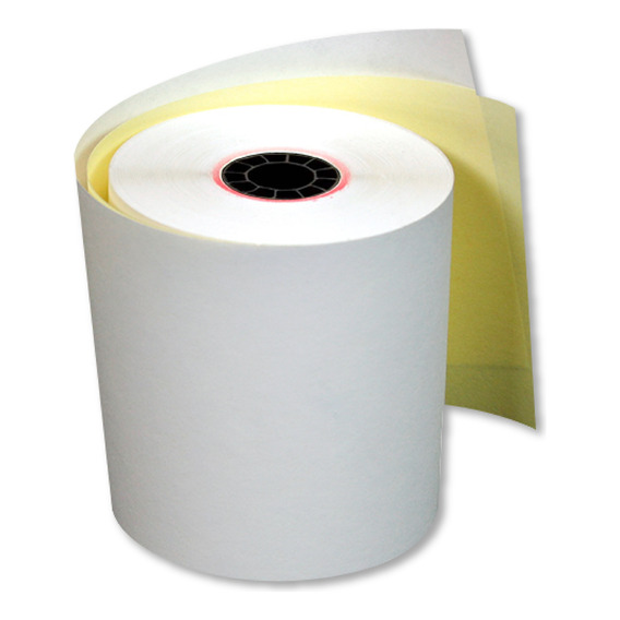 50 Rollos Papel Autocopia Impresora B/a 76 X 70 Mm - 21 M