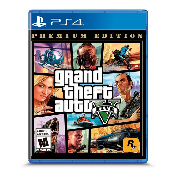 Gta 5 Grand Theft Auto 5 Premium Ed  Físico Ps4 Metajuego 