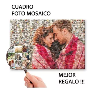 Cuadro Mosaico 30x45cm Muchas Fotos Chiquitas Regalo Amor 