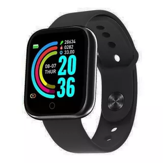 Smartwatch D20 Pro Sincronização Bluetooth Ios E Android Cor Da Caixa Preto Cor Da Pulseira Branco