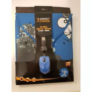 Kit Funda + Mouse Perfect Choice Azul