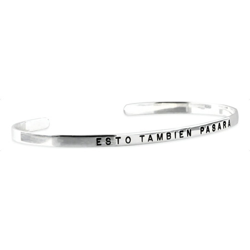 Pulsera Media Esclava 3mm Plata 925 Ideal Para Grabar Nombre Color Plateado Largo 14 Cm