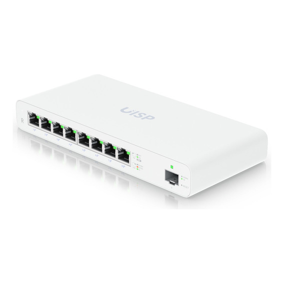 Ubiquiti Uisp-r, Router Con Poe Pasivo 27v, 8ports, Micropop Color Blanco