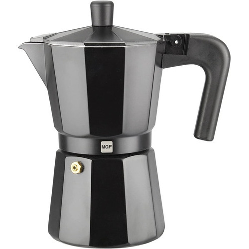 Cafetera Magefesa Kenia Noir 3 Pocillos Estilo Italiana Color Negro