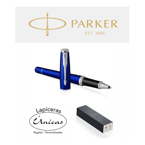 Lapicera Rollerball Parker Urban Azul Brillante Roller Color de la tinta Negro