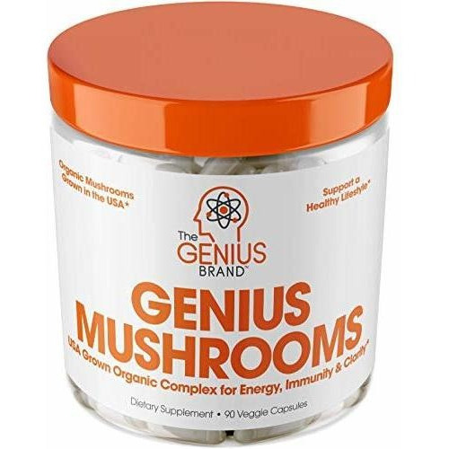 Genius Mushroom - Melena De León, 90 Píldoras Vegetales Sabor Sin Sabor