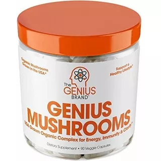 Genius Mushroom - Melena De León, 90 Píldoras Vegetales Sabor Sin Sabor