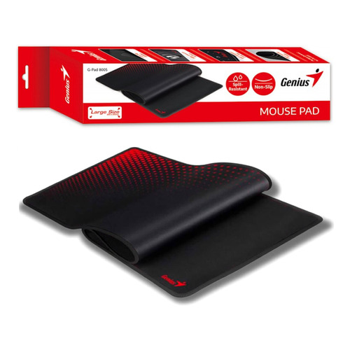 Mouse Pad gamer Genius G-PAD 800S de goma xxl 300mm x 800mm x 3mm negro