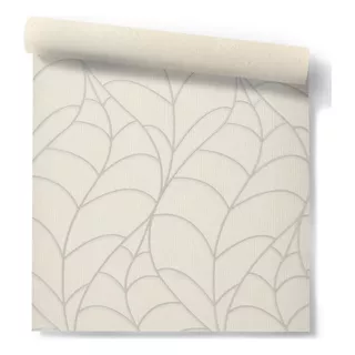 Papel Para Paredes Vinilico Aura Muresco 8651 Crudo Hojas