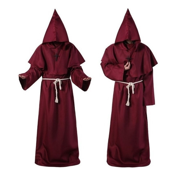 Disfraz De Halloween Túnica De Monje Medieval Ropa De Monje 2024