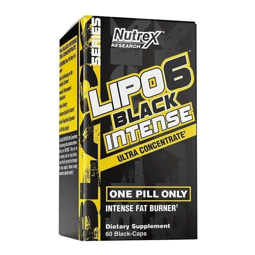 Lipo 6 Black Intense - Nutrex (60 Caps) Sabor Sin sabor
