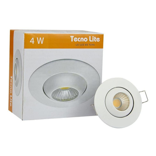 Lampara Led Empotrable 4 W Blanco Calido Ydcled-300/b Tecnolite