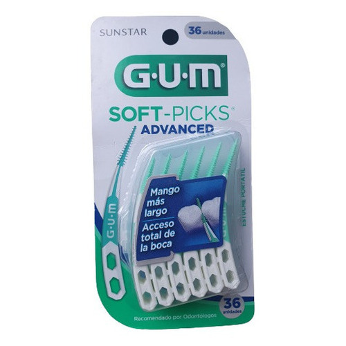 Gum Interdentales Soft Picks Advanced Con 36 Piezas Sunstar