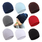 Bqubo 8 Pack Unisex Baby Beanie Hat Infant Toddler Kid Hats 