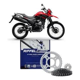 Kit Relação Transmissão Riffel Xtz 250 Lander 2006 Á 2008