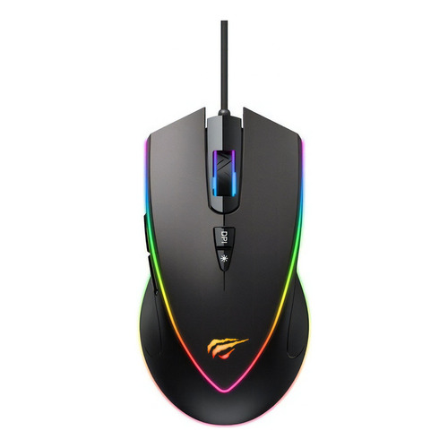 Mouse Gamer Ms1017 6400dpi Havit Negro