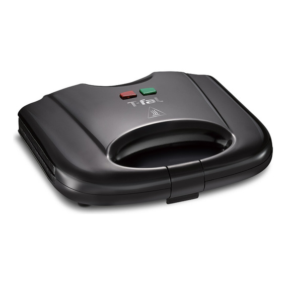 Sandwichera Compacta T-fal Antiadherente Negra, Sm2118mx