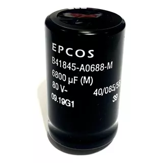 Capacitor Eletrolitico 6.800uf X 80v * 6800uf X 80v * 85ºc